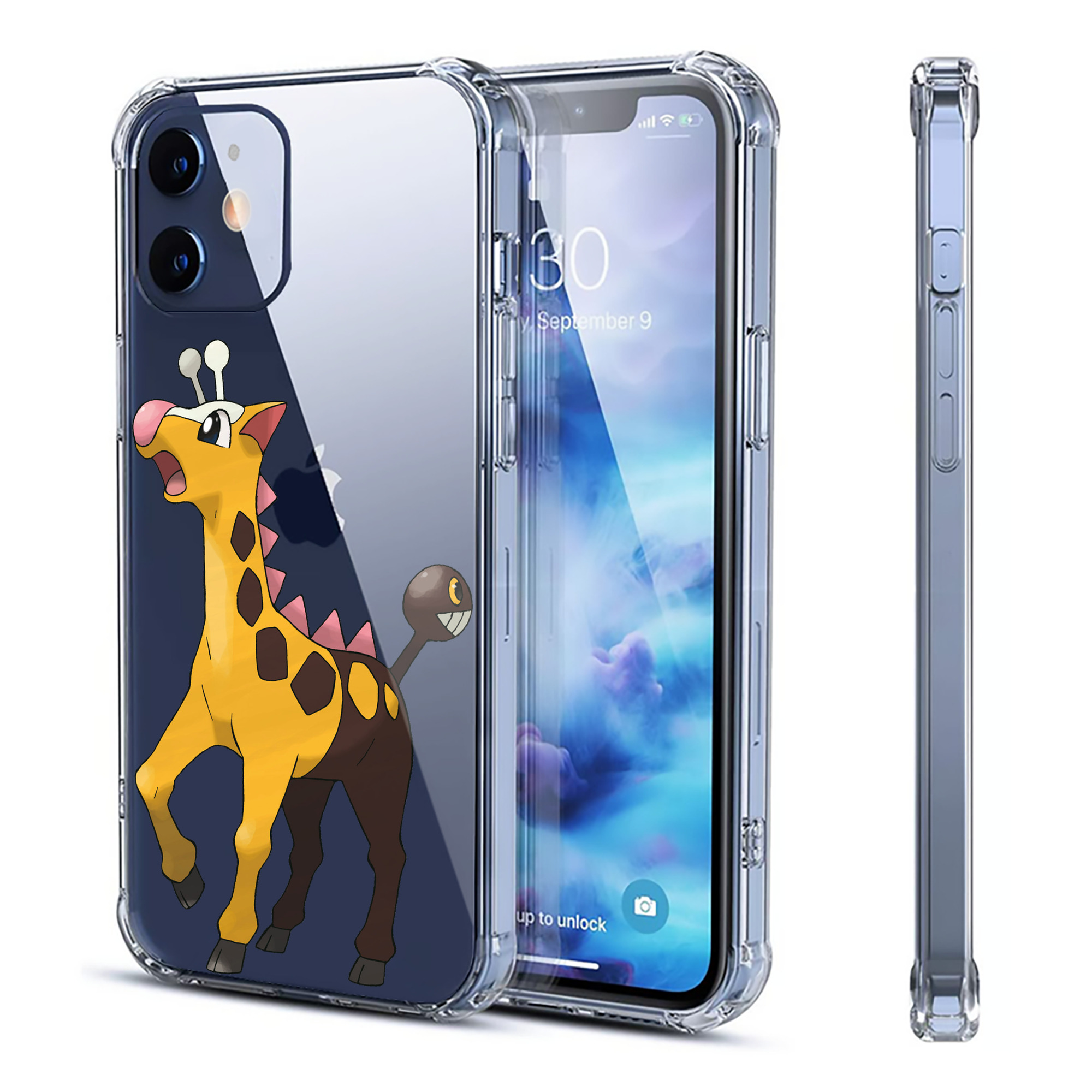 （画像用） ポケットモンスター Pokémon 【iPhone 12シリーズ対応】透明スマホケース（クリアソフトケース）